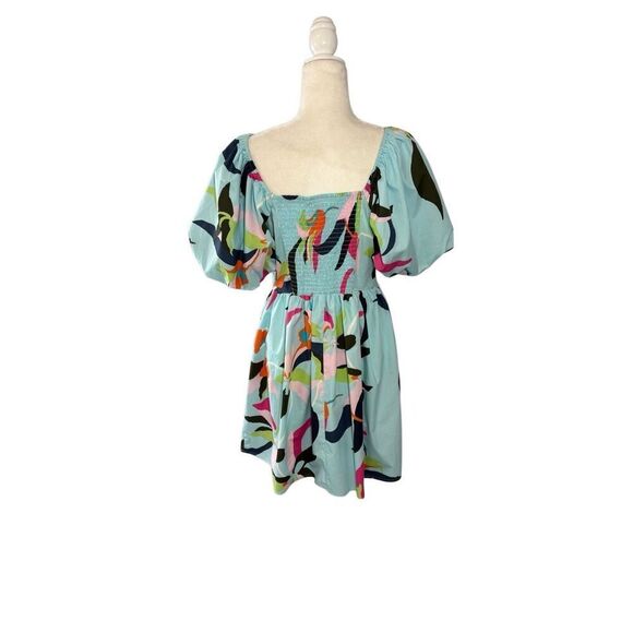 NWT A New Day floral puff sleeve cotton dress - M - Picture 4 of 10